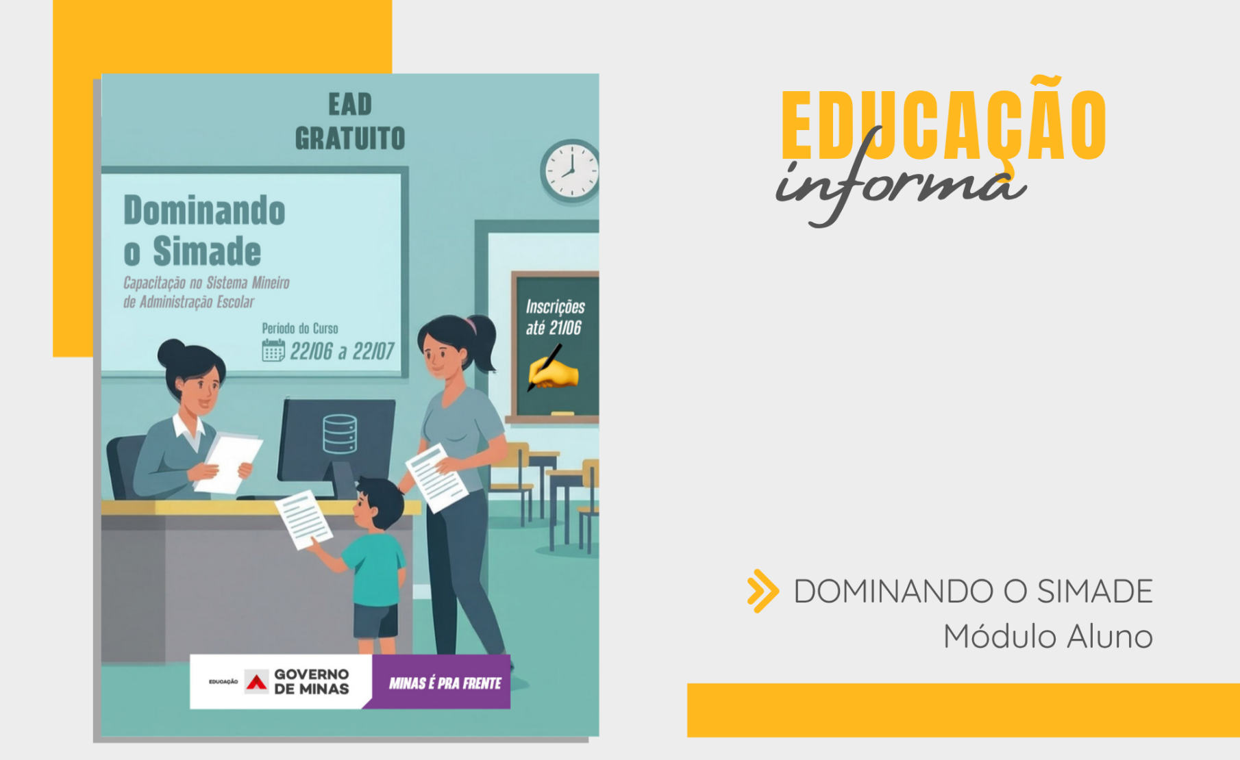 Curso “Dominando o SIMADE – Módulo Aluno” está com inscrições abertas